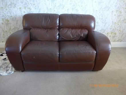 Photo of free Brown leather sofa (City Centre NR3) #4