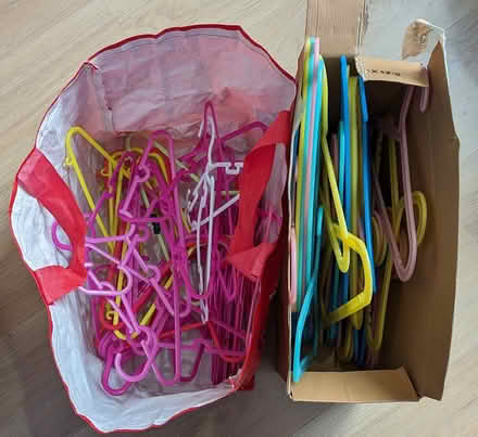 Photo of free Lots of children's clothes hamgers (Enfield) #1