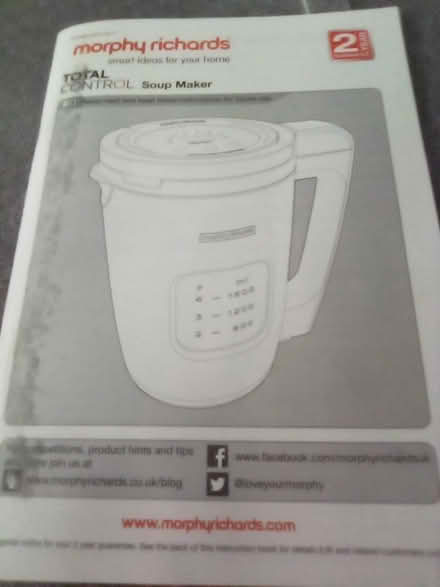 Photo of free Tower soupmaker (Bognor Regis PO21) #3