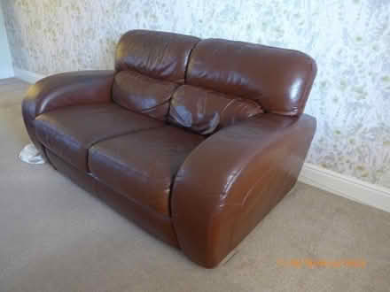 Photo of free Brown leather sofa (City Centre NR3) #3
