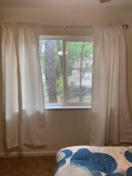 Photo of free White Ikea Curtains (Grass Valley near Kmart/Target) #2