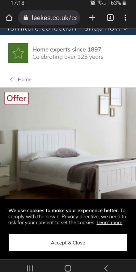 Photo of free Single bed. Pine. White (Woodley, RG5) #3