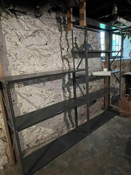 Photo of free Metal shelving (Near NRHS) #1