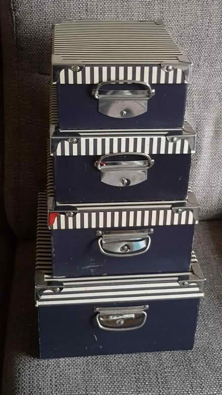 Photo of free Four Small Cardboard Storage Boxes (Handforth SK9) #1