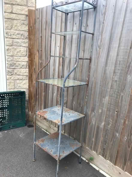 Photo of free Garden metal plant stand with glass shelves (Eynsham OX29) #2