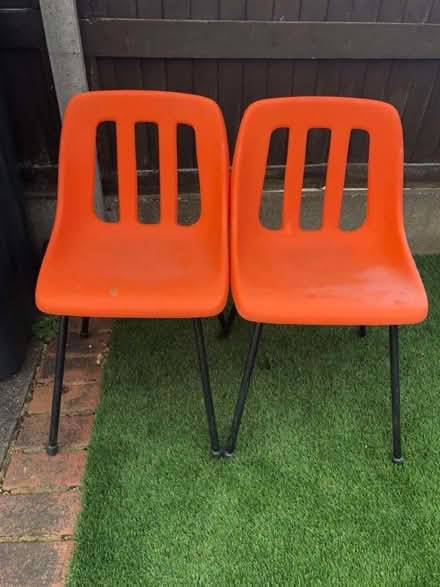 Photo of free Two plastic chairs (Sele Farm SG14) #1