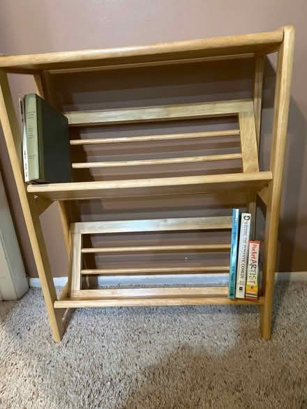 Photo of free 3 Shelf wooden Bookcase (Briarcliffe, Wheaton) #1
