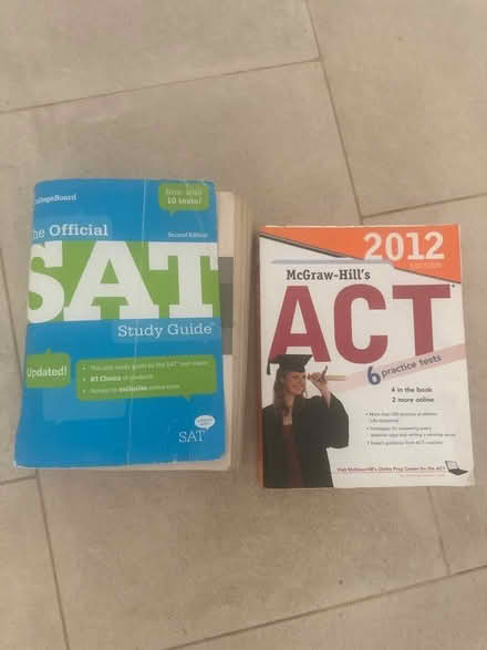 Photo of free ACT and SAT practice test books (Yorba Linda) #1