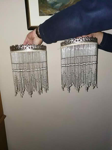 Photo of free Two ceiling beaded lampshades (IP7) #1
