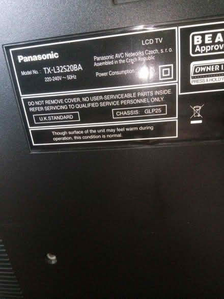 Photo of free FAULTY 32" Panasonic TV (Mawdsley PR75) #2
