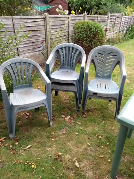 Photo of free Plastic Garden Table and Chairs (Broomfield Chelmsford) #3