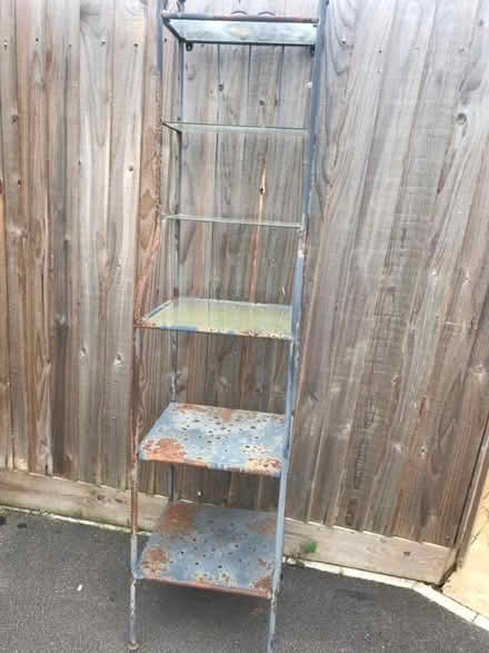 Photo of free Garden metal plant stand with glass shelves (Eynsham OX29) #4