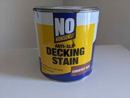 Photo of free Decking stain (Hungerford Rd N7) #1
