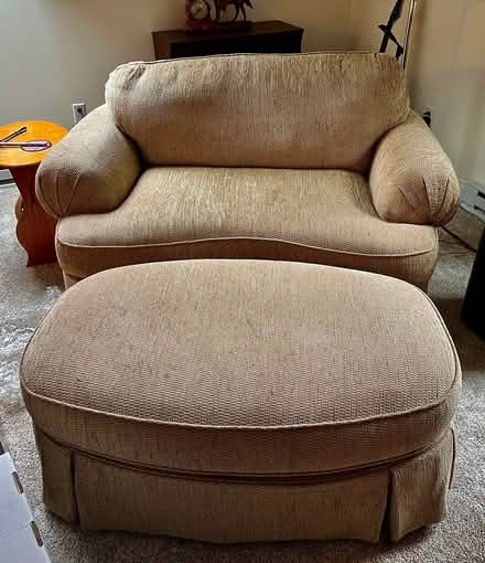 Photo of free Loveseat and Ottoman (South Kingston, near Rt 125) #1