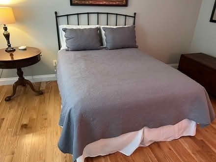 Photo of free Queen bed with metal headboard (South Kingston, near Rt 125) #1