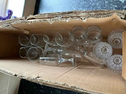 Photo of free Box of wine glasses (NG19) #1