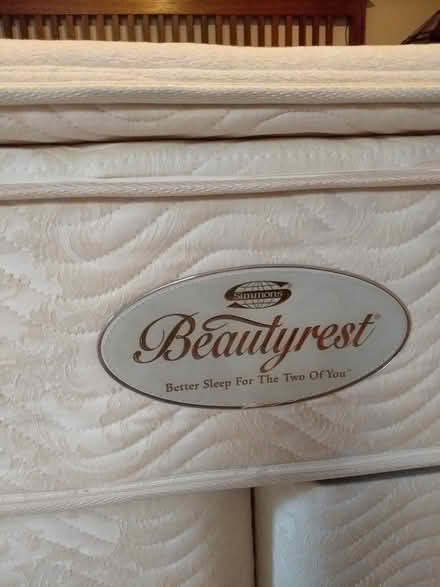 Photo of free King Mattress, Box Spring & Frame (Sammamish) #4