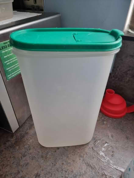Photo of free Tupperware cereal style container (Luton, Wigmore, LU2) #1