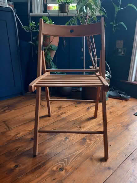 Photo of free Two foldable wooden chairs (NW10) #3