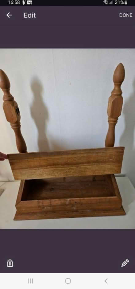 Photo of free Vintage wooden draw stand (Hampton TW12) #2