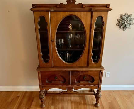 Photo of free Wood and Glass China Cabinet (South Kingston, near Rt 125) #1