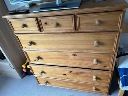 Photo of free Pine chest of drawers (Cutteslowe OX2) #2