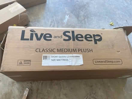 Photo of free Short Queen 12" thick mattress (Panther Creek) #1