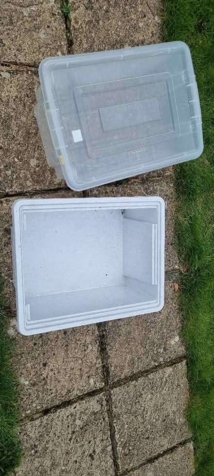 Photo of free 2 x plastic boxes (Bladon OX20) #1