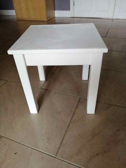 Photo of free IKEA (painted white) table (Idle BD10) #1