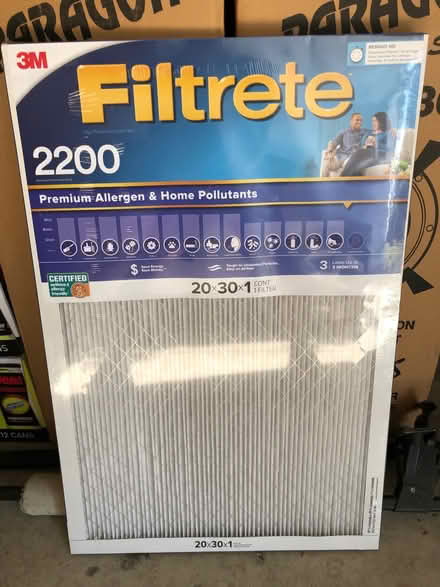 Photo of free Filtrete 2200 Filter 20x30x1" (Whisman) #1