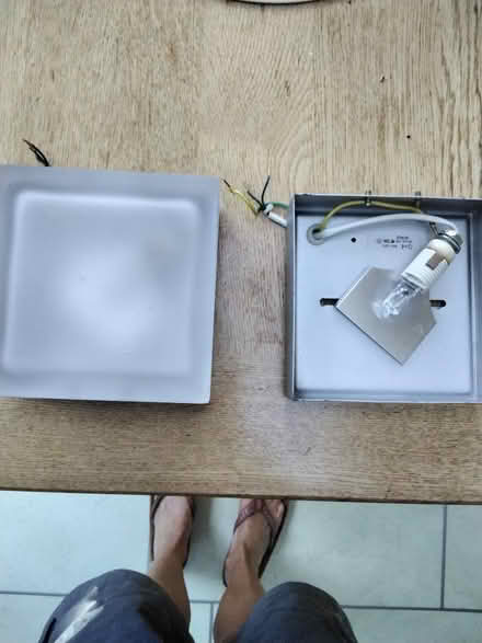 Photo of free 2 glass ceiling lights (Cottonmill AL1) #1