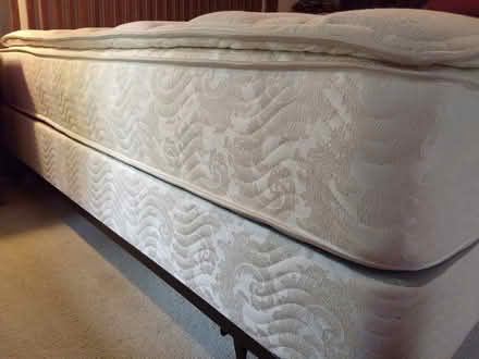 Photo of free King Mattress, Box Spring & Frame (Sammamish) #1