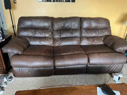 Photo of free Leather couch and loveseat (Armijo) #2