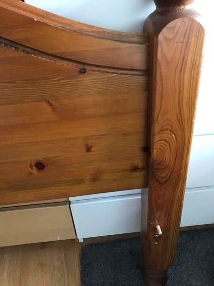 Photo of free Pine headboard for double bed (Brixton) #2