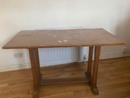 Photo of free Old monastery table. Top in need of sanding and varnish (Acton W3) #1