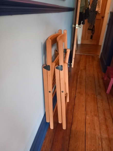 Photo of free Two foldable wooden chairs (NW10) #1
