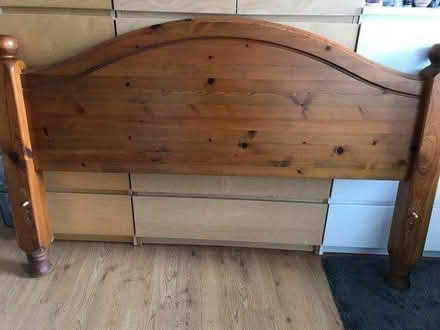Photo of free Pine headboard for double bed (Brixton) #3