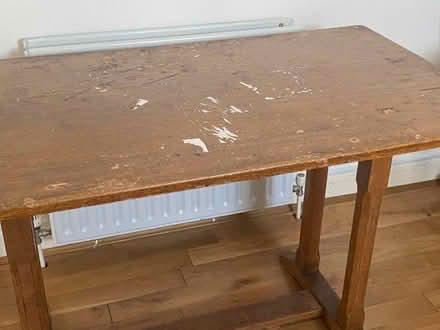 Photo of free Old monastery table. Top in need of sanding and varnish (Acton W3) #2