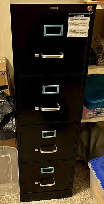 Photo of free 4 Drawer File Cabinet (South Kingston, near Rt 125) #1