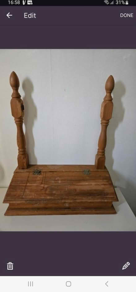 Photo of free Vintage wooden draw stand (Hampton TW12) #3