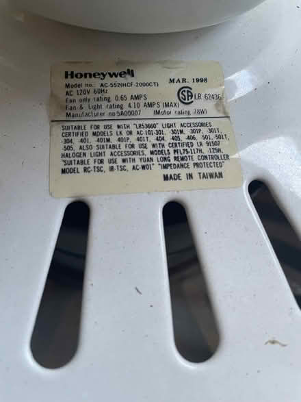 Photo of free 48” White Ceiling Fan (Islington and 401) #2