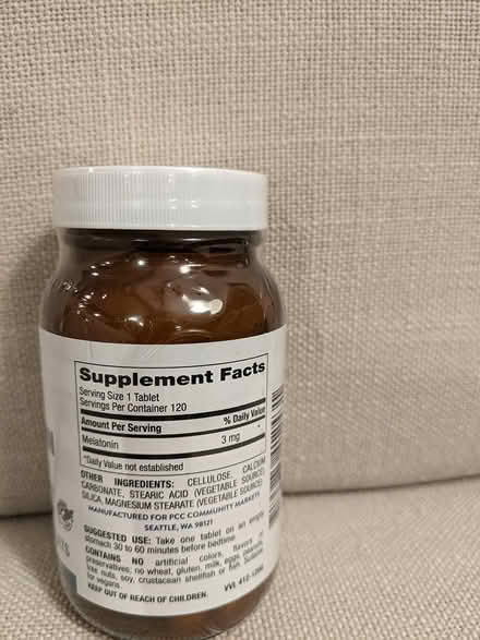 Photo of free PCC brand Melatonin (North Bellevue) #1