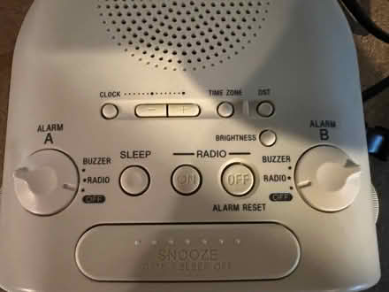 Photo of free Sony radio alarm clock (Bothell - Canyon Park) #3
