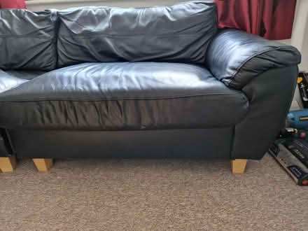 Photo of free Leather corner sofa (Luton, Stopsley) #4