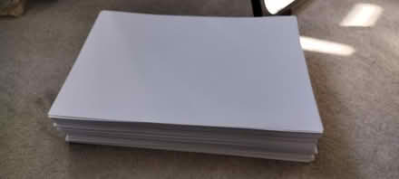 Photo of free White card sheets A4 (Gwernymynydd CH7) #1