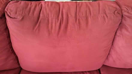 Photo of free Maroon three seater couch (Greenbrae - South Eliseo Drive) #3
