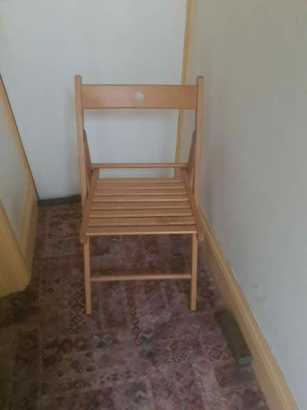 Photo of free Drop leaf table with 4 chairs (Near Clophill.) #2