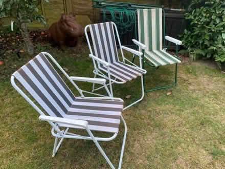 Photo of free 3 garden chairs (Southborough TN4) #2