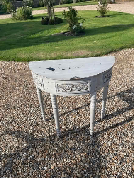 Photo of free Small half moon side table (TN11) #1