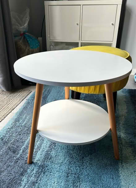 Photo of free Small round white table (N11) #1